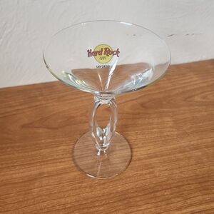 Hard Rock Cafe San Diego Clear Martini Glass